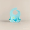 Blue whale pattern Baby bib Silicone rice bag ins Saliva wipes 2026 Application Scenario